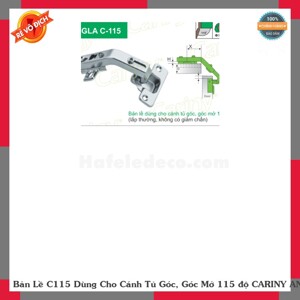 Bản lề độ Cariny Angla C 115