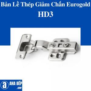 Bản lề giảm chấn Eurogold HD3 thép lắp thường cong nhiều