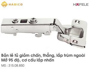 Bản lề giảm chấn Hafele 315.08.850