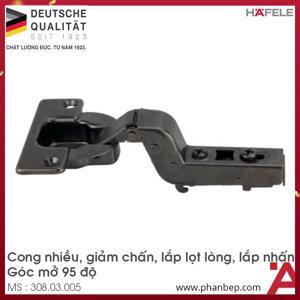 Bản lề giảm chấn lọt lòng màu đen 308.03.005