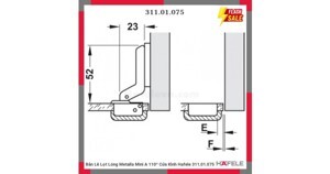 Bản lề Hafele 311.01.075