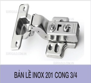 Bản lề inox 201 cong 3/4 Eurogold WS03