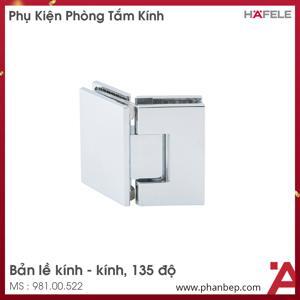 Bản lề kính - kính cabin tắm 135 độ Hafele 981.00.522