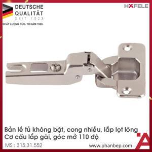 Bản lề Metalla A 110 độ trùm ngoài không bật Hafele 315.31.552