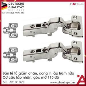 Bản lề Metalla SM giảm chấn trùm nữa Hafele 493.03.022
