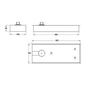 Bản lề sàn 120Kg BM-120 Bauma 932.03.600