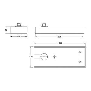 Bản Lề Sàn 150Kg BM-150 Bauma 932.03.601