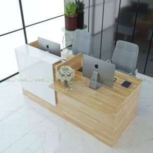 Bàn lễ tân nhỏ bằng gỗ tự nhiên BLT68001