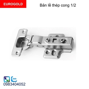 Bản lề thép giảm chấn lắp cong 1/2 Eurogold W02