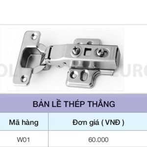 Bản lề thép giảm chấn lắp thẳng Eurogold c