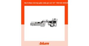 Bản lề tích hợp giảm chấn góc mở 107° - trùm nửa Blum 75B1650