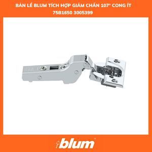 Bản lề tích hợp giảm chấn góc mở 107° - trùm nửa Blum 75B1650