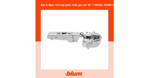 Bản lề tích hợp giảm chấn góc mở 95° dành cho cửa khung nhôm Blum 71B950A (Niken)