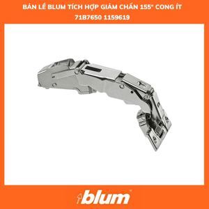 Bản lề tích hợp giảm chấn góc mở 155°dành cho tủ có ngăn kéo âm - Trùm âm Blum 71B7650