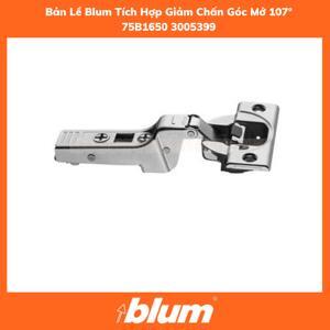 Bản lề tích hợp giảm chấn góc mở 107° - trùm nửa Blum 75B1650