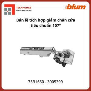 Bản lề tích hợp giảm chấn góc mở 107° - trùm nửa Blum 75B1650