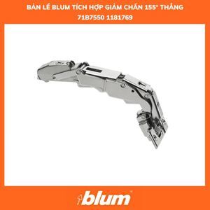 Bản lề tích hợp giảm chấn góc mở 155°dành cho tủ có ngăn kéo âm - Trùm âm Blum 71B7550