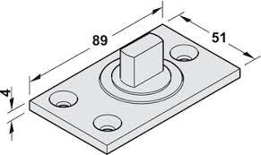 Bản lề trục xoay Hafele 981.00.092