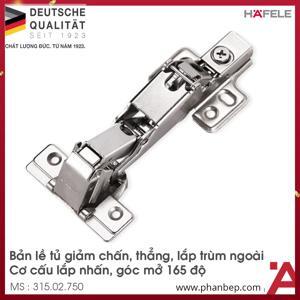Bản lề tủ bếp giảm chấn Hafele 165 độ 315.02.750