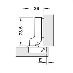 Bản lề tủ bếp Hafele 315.18.301