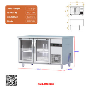 Bàn mát 2 cánh 210 lít BMQ-2MK1260