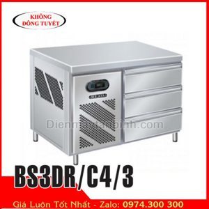 Bàn mát inox Berjaya BS3DR/C4/3 dài 1,2m