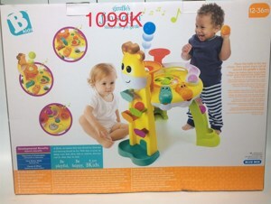 Bàn nhạc tập đứng kết hợp đường ray trượt bóng hình hươu cao cổ BKIDS 004640