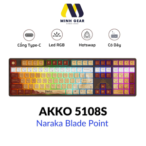 Bàn phím cơ Akko 5108S Naraka Blade Point