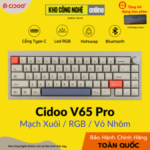 Bàn phím cơ Cidoo V65 Dual mode