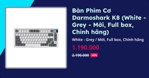 Bàn phím cơ Darmoshark K8 Mechanical