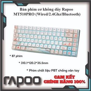 Bàn phím cơ không dây Rapoo MT510PRO