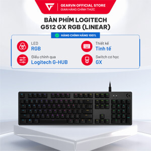 Bàn phím cơ Logitech G512 GX Red Linear (920-009372)