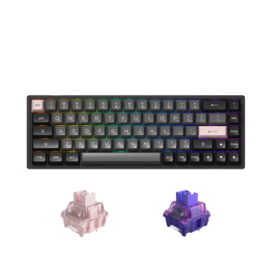 Bàn phím - Keyboard Akko 3068B Multi-modes Black Pink