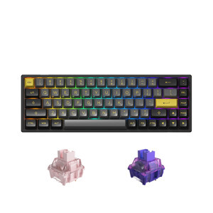 Bàn phím - Keyboard Akko 3068B Multi-modes Black Pink