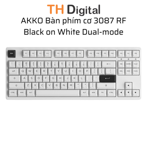 Bàn phím - Keyboard Akko 3087 RF Black on White