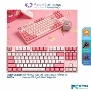 Bàn phím - Keyboard Akko 3087 Sailor Moon Crystal