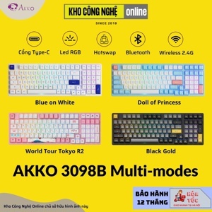 Bàn phím - Keyboard Akko 3098B Multi-modes Prunus Lannesiana