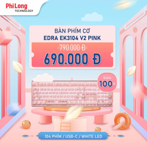 Bàn phím - Keyboard E-Dra EK3104 Dream Pink