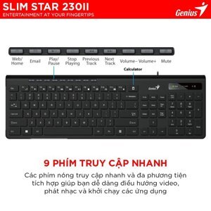 Bàn phím - Keyboard Genius Slimstar 230