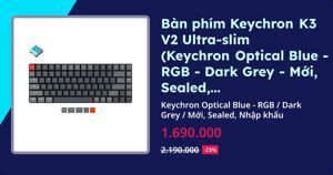 Bàn phím - Keyboard Keychron K3v2 RGB