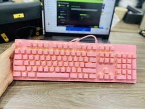 Bàn phím - Keyboard Razer Huntsman Quartz Pink Edition