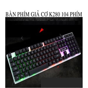 Bàn phím led giả cơ keyboard K280