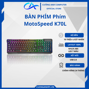 Bàn phím máy tính Led Motospeed K70L Đen