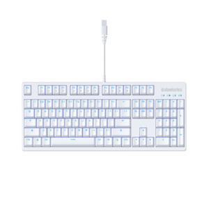 Bàn phím SteelSeries Apex M260 Frost Blue (Red Switch) cổng USB, màu trắng