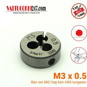 Bàn ren tạo ren ngoài M3 x 0.5, OD20mm SKC