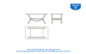 Bàn salon Hòa Phát BSL-81