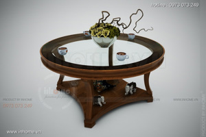 Bàn trà Classic gỗ sồi