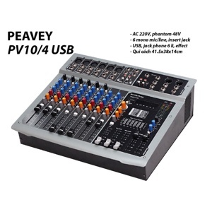 Bàn trộn Mixer sân khấu hội trường Peavey PV10