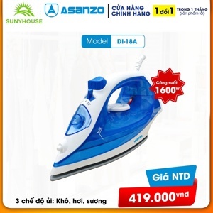 Bàn ủi hơi nước Asanzo DI-18A - 1600W