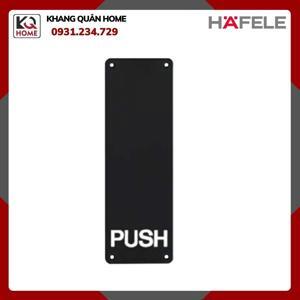 Bảng đẩy cửa Push đen mờ Hafele 987.11.303